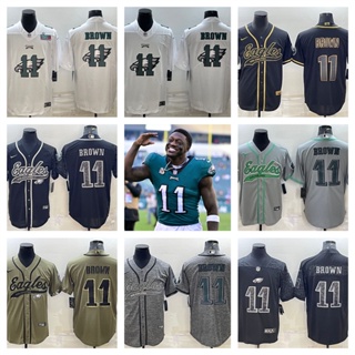 NFL Philadelphia Eagles A. J. Brown เสื้อยืดเสื้อสปอร์ต 01