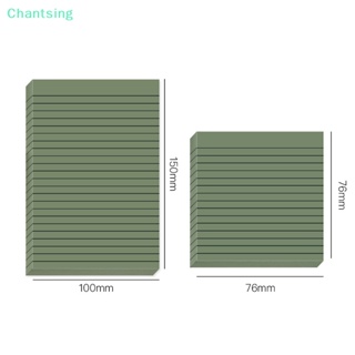 &lt;Chantsing&gt; สติกเกอร์โพสต์อิท แบบใส กันน้ํา มีกาวในตัว สีโมแรนดี้ สําหรับนักเรียน 30 50 แผ่น