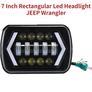 WRANGLER ไฟหน้า Led H4 55W ทรงสี่เหลี่ยม ขนาด 7 นิ้ว