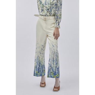 ESPADA กางเกงทรงขากว้างพิมพ์ลายดอกไม้ ผู้หญิง | Floral Print Wide Leg Trousers | 4634