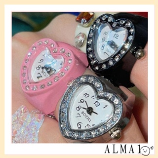 Alma แหวนนาฬิกาข้อมือดิจิทัล เครื่องประดับแฟชั่น ของขวัญ