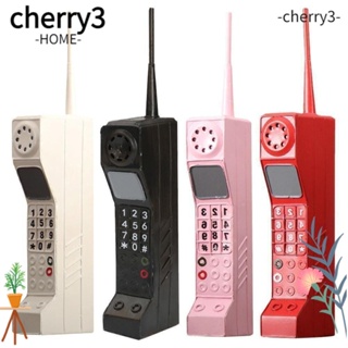 Cherry3 ใหม่ โมเดลโทรศัพท์มือถือ โลหะ รูปโทรศัพท์อิฐ 80S 90S สไตล์วินเทจย้อนยุค คลาสสิก สําหรับตกแต่ง
