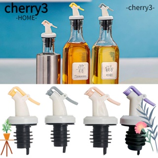 Cherry3 จุกปิดขวดน้ํามันมะกอก ยางซิลิโคน กันรั่ว สําหรับรินน้ํา 1 3 ชิ้น