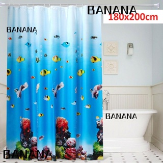 Banana1 ผ้าม่านอาบน้ํา PEVA แบบหนา ขนาด 180 ซม. X 200 ซม. สําหรับห้องน้ํา