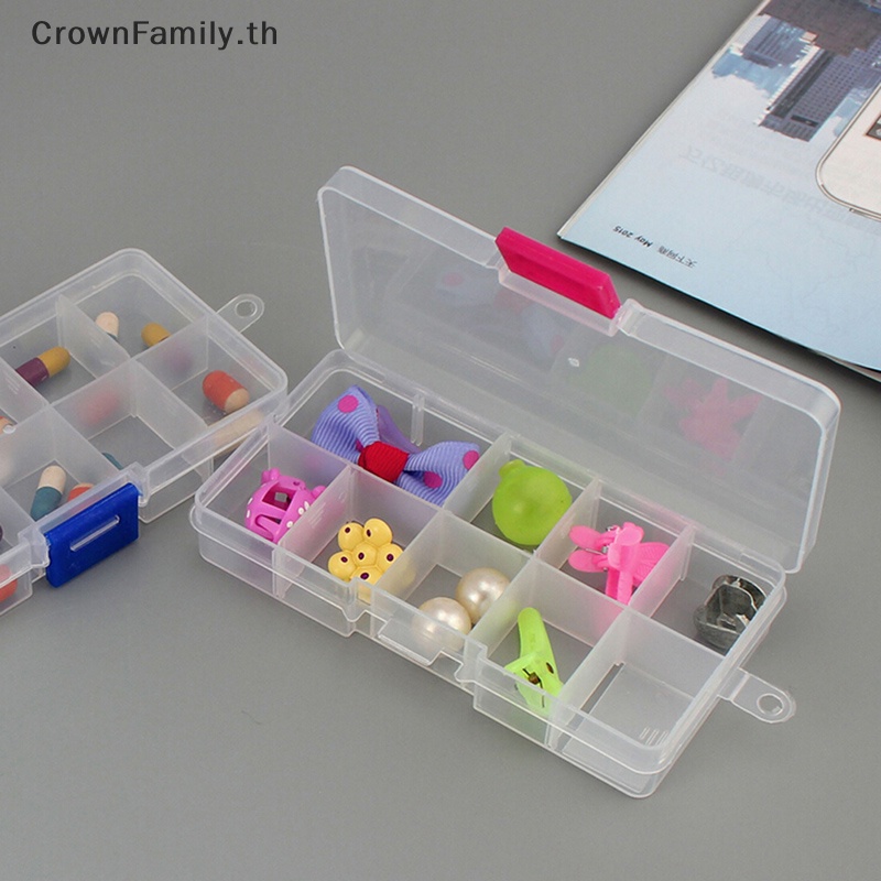 crownfamily-กล่องพลาสติก-10-ช่อง-ปรับได้-สําหรับเก็บเครื่องประดับ-ลูกปัด-งานฝีมือ-th
