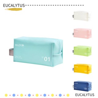 Eutus กระเป๋าเครื่องสําอาง PVC กันน้ํา แบบพกพา