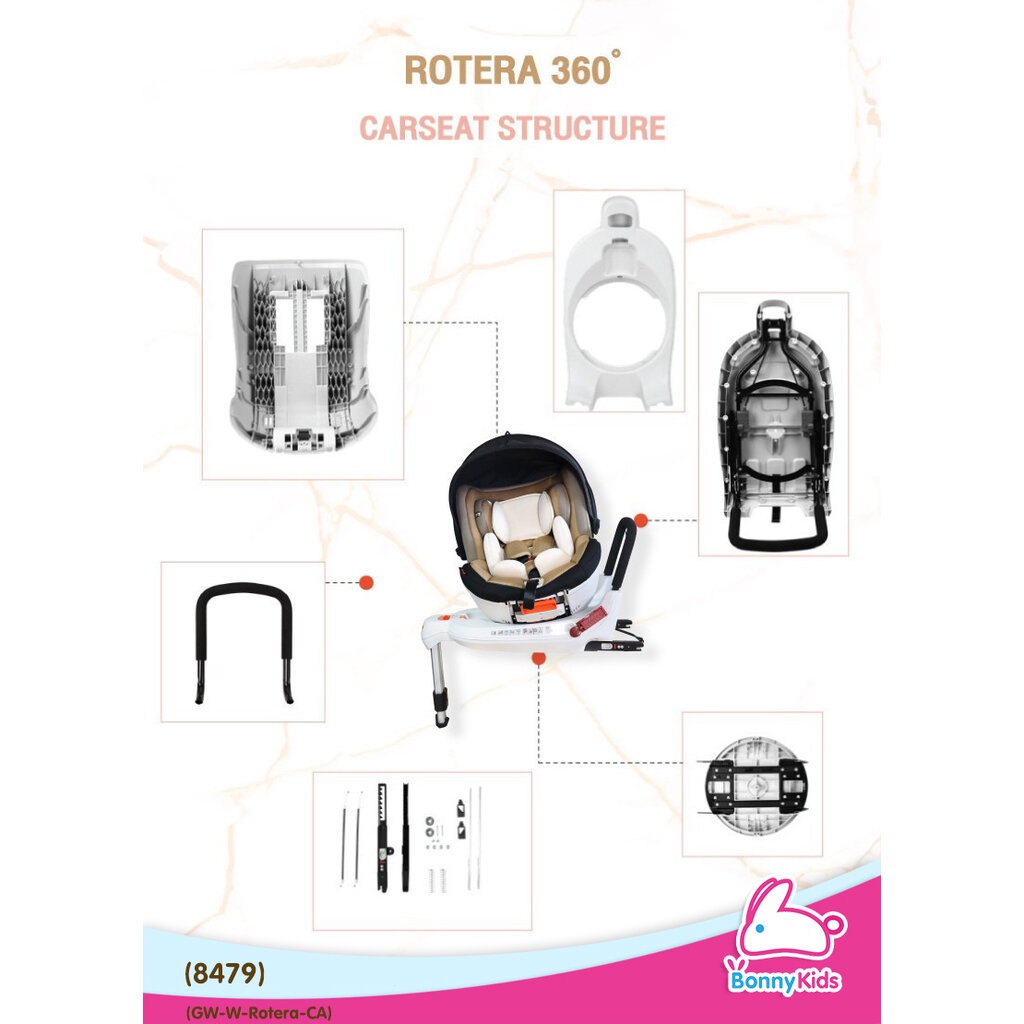 13196-glowy-w-rotera-360-carseat-คาร์ซีทสำหรับเด็กเล็ก-ตั้งแต่แรกเกิด-จนถึงน้ำหนัก-18-kg-สี-cappuccino