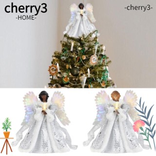 Cherry3 ป้ายท็อปเปอร์อะคริลิค รูปนางฟ้านางฟ้า สําหรับตกแต่งต้นคริสต์มาส