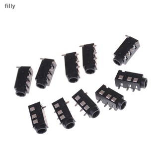 แจ็คเชื่อมต่อหูฟัง PCB ตัวเมีย PJ-320D 4 Pins SMD 3.5 มม. 10 ชิ้น