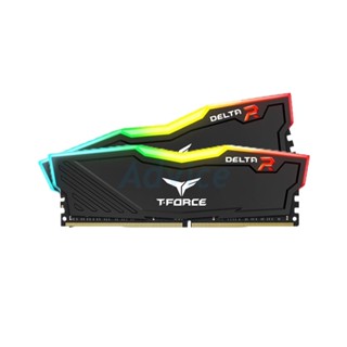 RAM DDR4(3200) 16GB (8GBX2) TEAM DELTA RGB BLACK