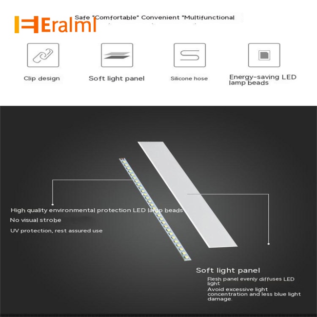 eralml-โคมไฟตั้งโต๊ะ-led-แบบคลิปหนีบ-3w-ปรับมุมได้-แบบพกพา-หรี่แสงได้-ถนอมสายตา-โคมไฟอ่านหนังสือ-แบบยืดหยุ่น