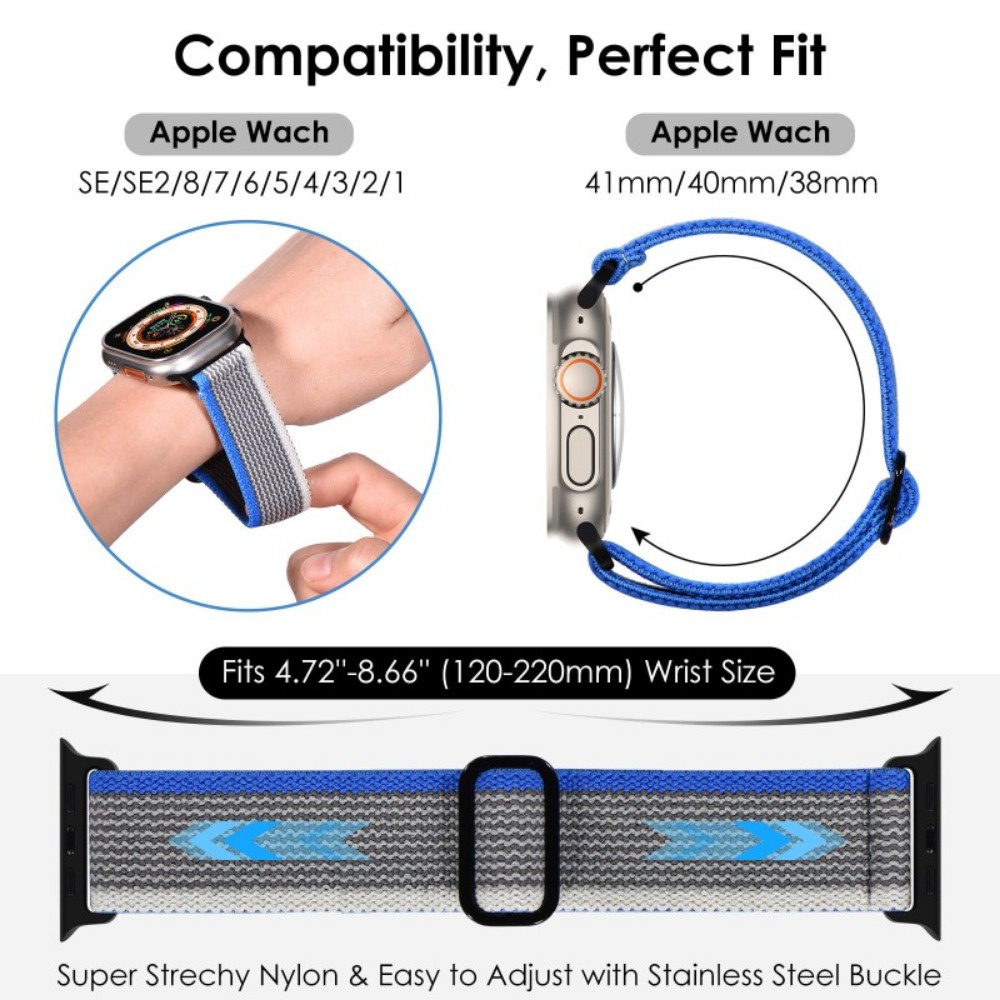 สายนาฬิกาข้อมือไนล่อนถัก-แบบยืดหยุ่น-สําหรับ-iwatch-45-มม-44-มม-ultra-49-มม-iwatch-ultra-series-87654321