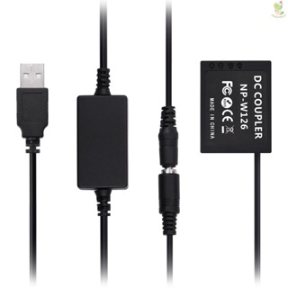 Andoer CP-W126 ชุดข้อต่อแบตเตอรี่ดัมมี่ DC NP-W126 พร้อม USB DC 8.9