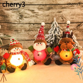 Cherry3 ไฟ LED รูปตุ๊กตาเอลฟ์ สําหรับตกแต่งบ้าน เทศกาลคริสต์มาส