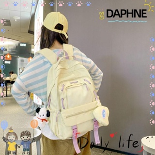 Daphne กระเป๋าเป้เดินทาง กันน้ํา ความจุขนาดใหญ่ ทนทาน พร้อมอุปกรณ์เสริมน่ารัก กระเป๋านักเรียน