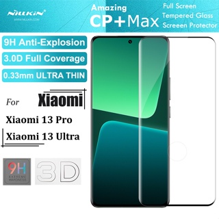Nillkin กระจกนิรภัยกันรอยหน้าจอ 3D CP+MAX HD 9H 0.33 มม. กรอบสีดํา สําหรับ Xiaomi 13 Pro Mi 13 Ultra 5G