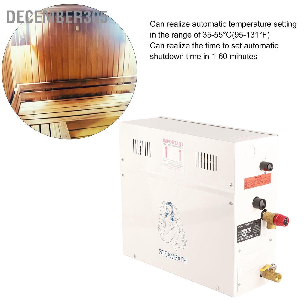 december305-380-415v-steam-shower-generator-9kw-room-self-draining-for-bath