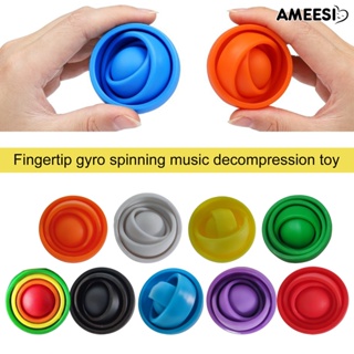 Ameesi Fingertip Gyro ของเล่นคลายเครียด หมุนได้ 360 องศา หลายชั้น ขนาดพกพา สําหรับเด็ก และผู้ใหญ่