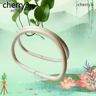 Cherry3 ด้ามจับไม้ไผ่ ทรงวงรี DIY 2 ชิ้น