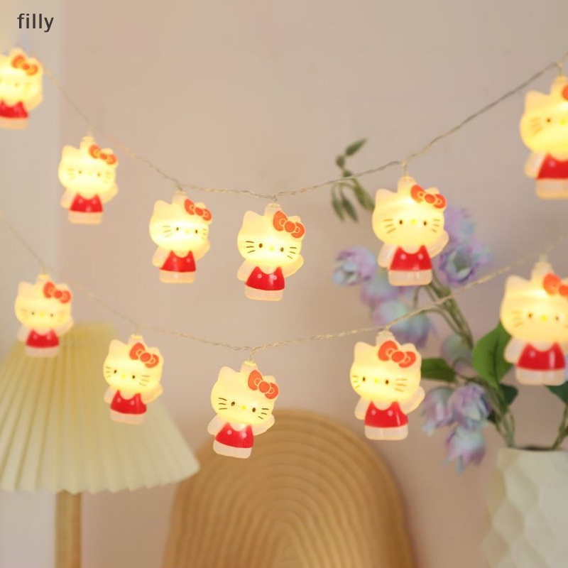 สายไฟ-led-รูปการ์ตูน-hello-kitty-เรืองแสง-สําหรับตกแต่งห้องเล่นเกม