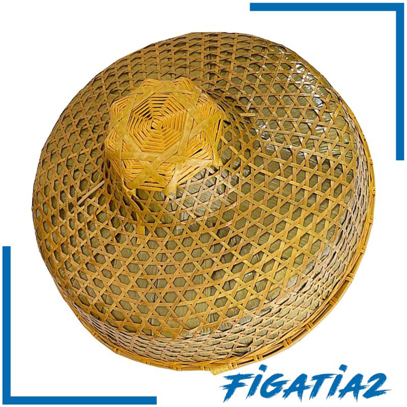figatia2-หมวกไม้ไผ่ถัก-กันฝน-สไตล์จีน-ตะวันออก-พร็อพสําหรับตกแต่งผนังบ้าน-ฟาร์มเมอร์-diy