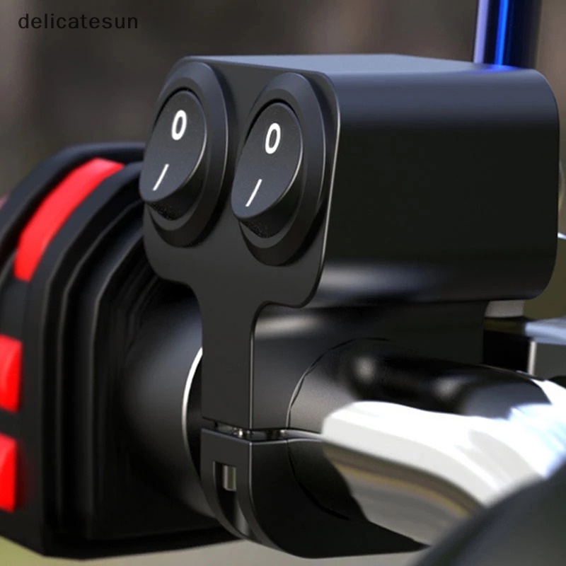 delicatesun-สวิทช์ควบคุมไฟหน้ารถจักรยานยนต์-แบบปุ่มคู่