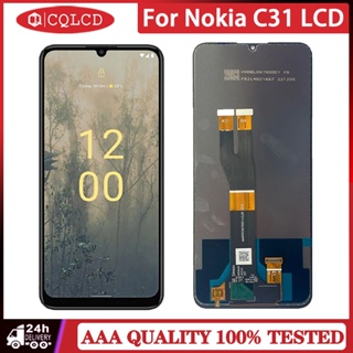 อะไหล่หน้าจอสัมผัส LCD แบบเปลี่ยน สําหรับ Nokia C31 LCD TA-1499 TA-1497 TA-1493