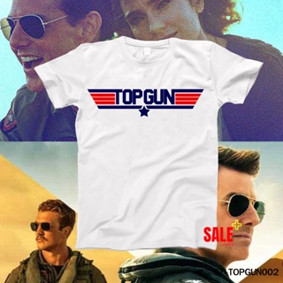 Top gun เสื้อยืดแขนสั้น สีขาว พิมพ์ลาย Logo Top Gun Maverick_01