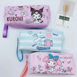 กระเป๋าดินสอ กันน้ํา ขนาดใหญ่ จุของได้เยอะ ลายการ์ตูน Sanrio Cinnamoroll Melody น่ารัก อเนกประสงค์ สําหรับนักเรียน