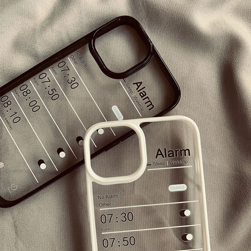 self-discipline-alarm-clock-phone-case-for-iphone-13-14promax-phone-case-for-iphone11-12-transparent-xrxs-drop-resistant-78plus