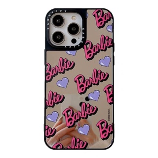 Barbie Pink Letters Phone Case For Iphone13promax Phone Case For Iphone 14 Drop-Resistant 12/11 Mirror Xsxr Female 7/8
