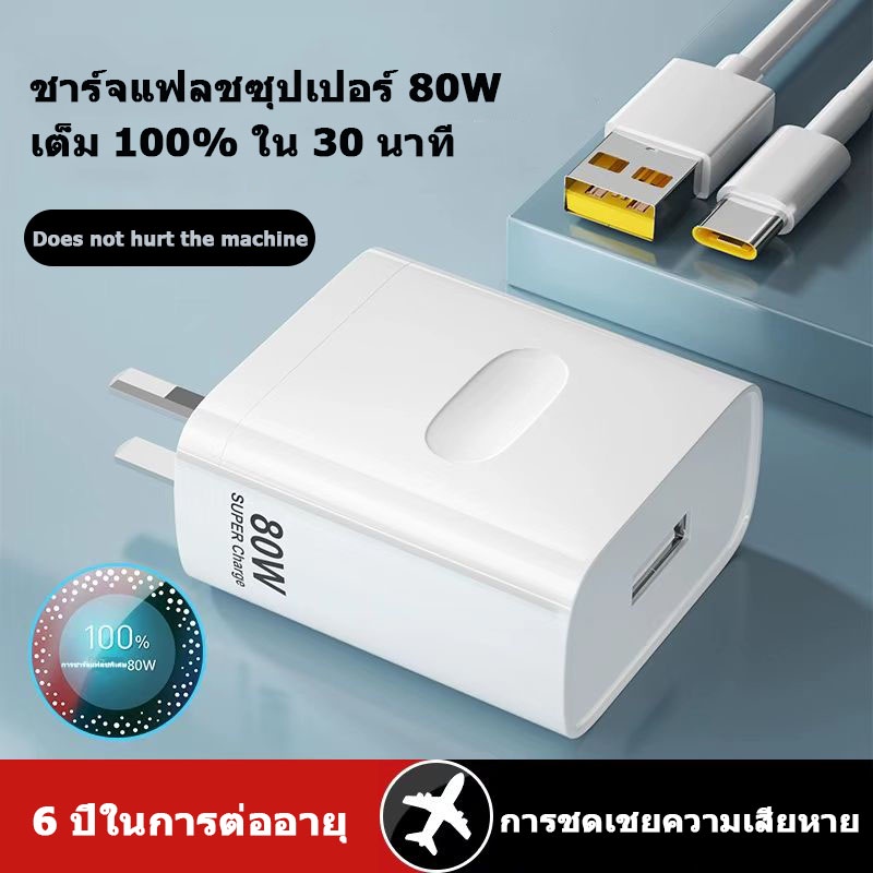 【รุ่นล่าสุด】⚡OPPO True 80W Supercharger รองรับ Super Super Fast ...