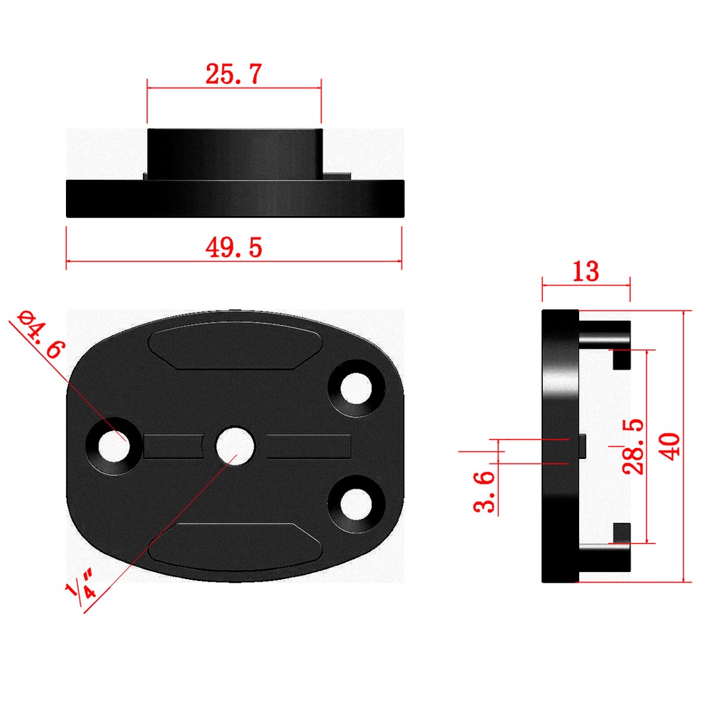 feichao-อะแดปเตอร์ขาตั้งกล้องอลูมิเนียม-1-4-นิ้ว-สําหรับ-gopro-hero-9-8-7-6-5-4