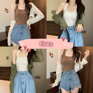 Elves✨พร้อมส่ง✨ เซ็ต เสื้อคลุมไหมพรม+เสื้อคลองคอไหมพรม เกาหลีเกาใจมาก ~T024+T024-1~ -C