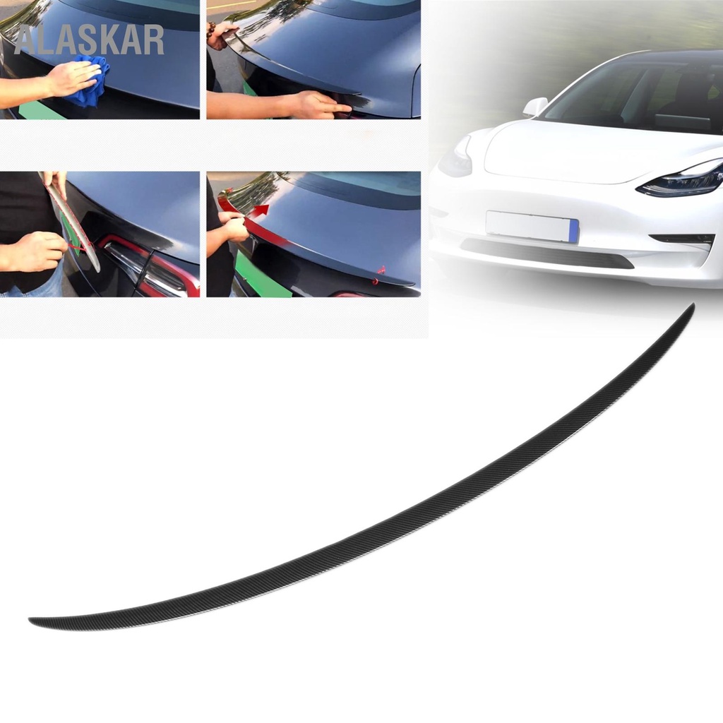 alaskar-สปอยเลอร์ฝากระโปรงหลังสีดำสำหรับดัดแปลงรถยนต์สำหรับ-tesla-รุ่น-3-2017-2021