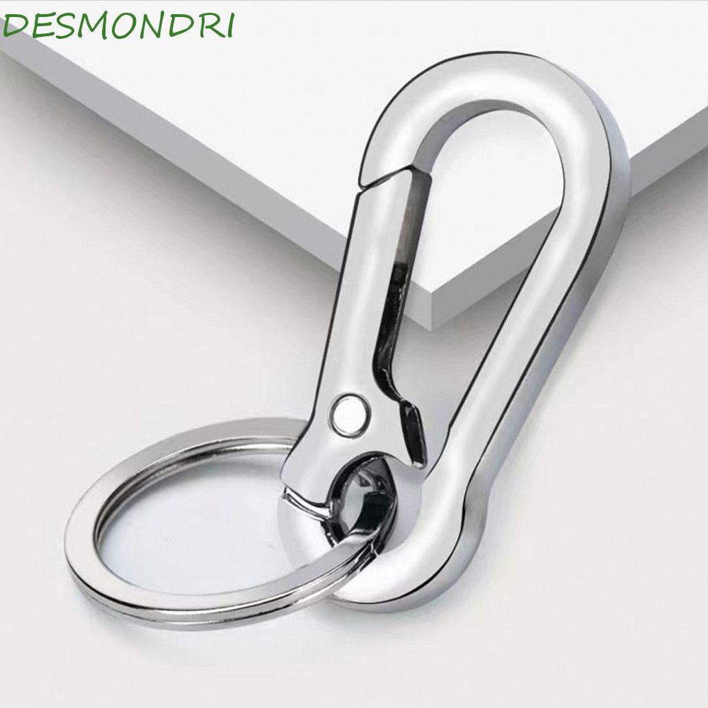desmondri-พวงกุญแจรถ-ผู้หญิง-ผู้ชาย-โลหะผสมสังกะสี-คลาสสิก-โลหะ-ป้องกันสนิม-ที่ใส่กุญแจ