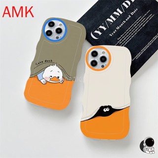 Amk เคสโทรศัพท์มือถือแบบใส ลายเป็ดน่ารัก สําหรับ Samsung A04 A04S A50 A03 A02 A03S A02S A52S A52 A34 A54 A24 A72 A33 A53 A73 A23 A22 A32 A10S A12 A13 A14 A51 A20 A30 A70 5G