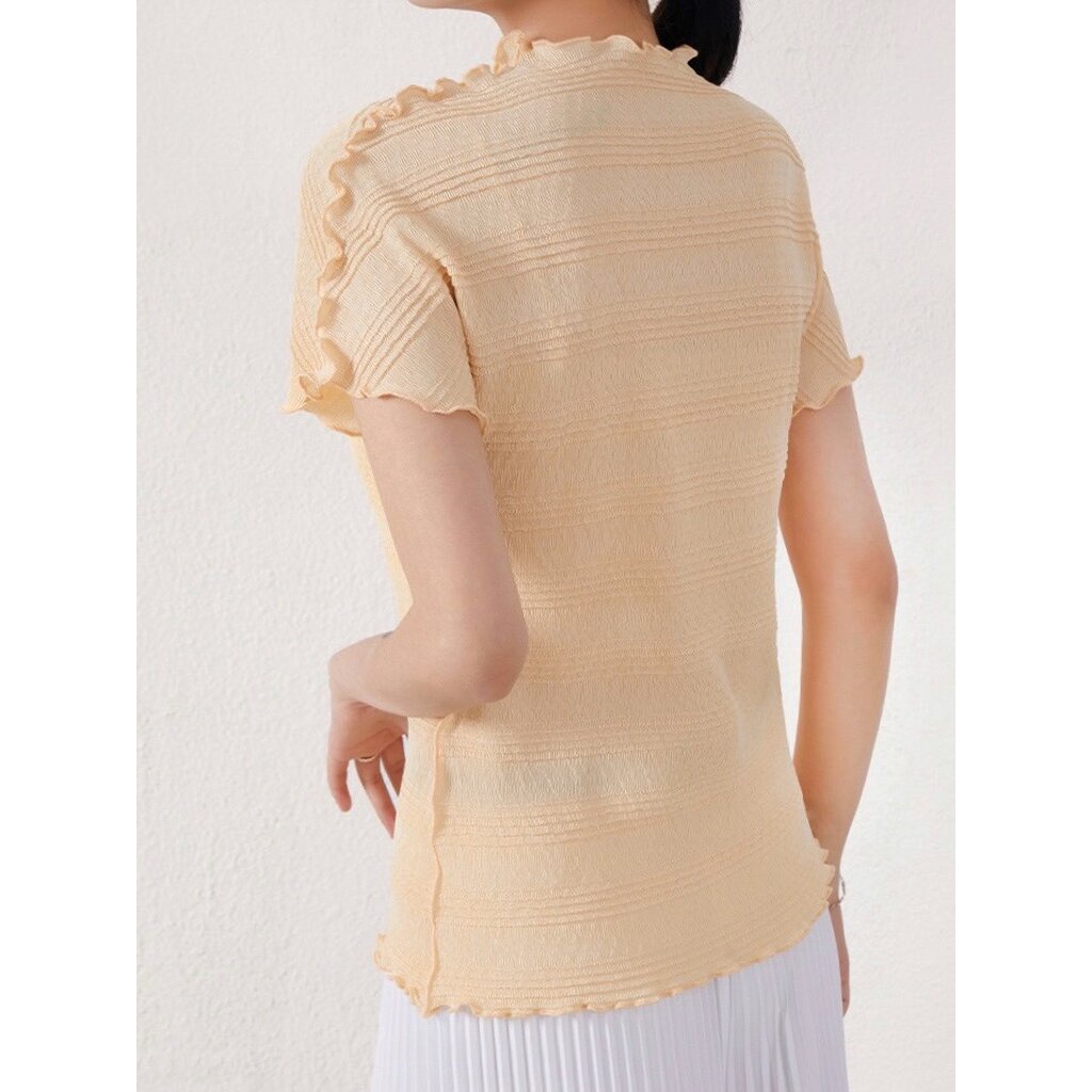 2muay-pleat-เสื้อผู้หญิง-เสื้อพลีทคุณภาพ-รุ่น-gjo1152-สีวนิลา-free-size-curl-pleat-top