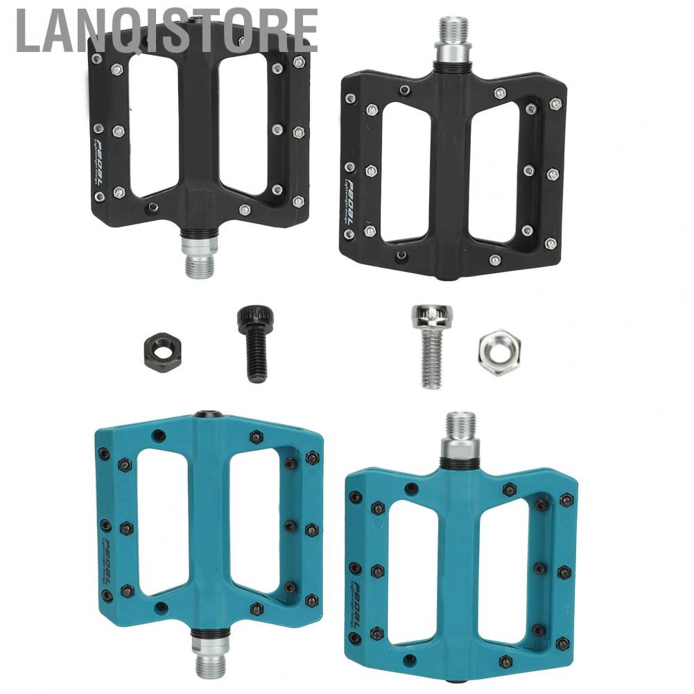 Lanqistore 1 Pair Bike Bearing Pedal Slip Fine Thread Tightly Fixed