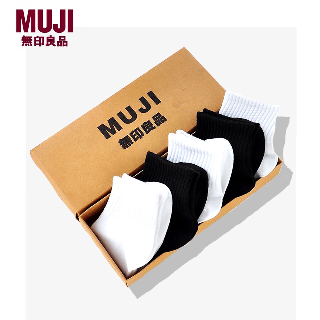 muji-muji-ถุงเท้าข้อยาว-ผ้าฝ้ายแท้-กันกลิ่น-สําหรับผู้ชาย-และผู้หญิง