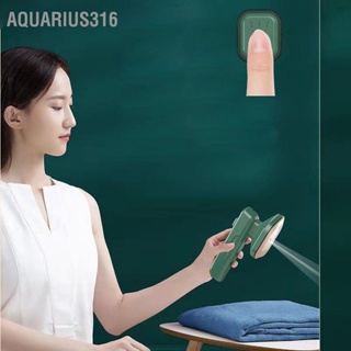 Aquarius316 เครื่องรีดผ้า 220V 30W ABS โลหะแบบพกพามือถือในครัวเรือนสีเขียวเครื่องรีดผ้าไฟฟ้า