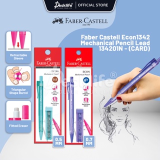 Desklife Faber Castell Econ1342 ไส้ดินสอกด 0.5/0.7 134201N-(card) ปากกาเครื่องเขียน Tekan