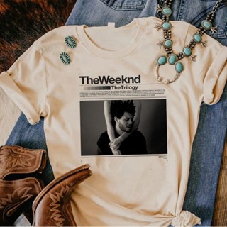 เสื้อยืด พิมพ์ลาย the Weeknd สไตล์ฮาราจูกุ สตรีท สําหรับผู้หญิง