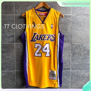 เสื้อกีฬาแขนสั้น ลายทีม Brazilian Kobe Bryant อเนกประสงค์ #24 เสื้อกีฬาบาสเก็ตบอล ทีม Los Angeles La Lakers NBA 301770