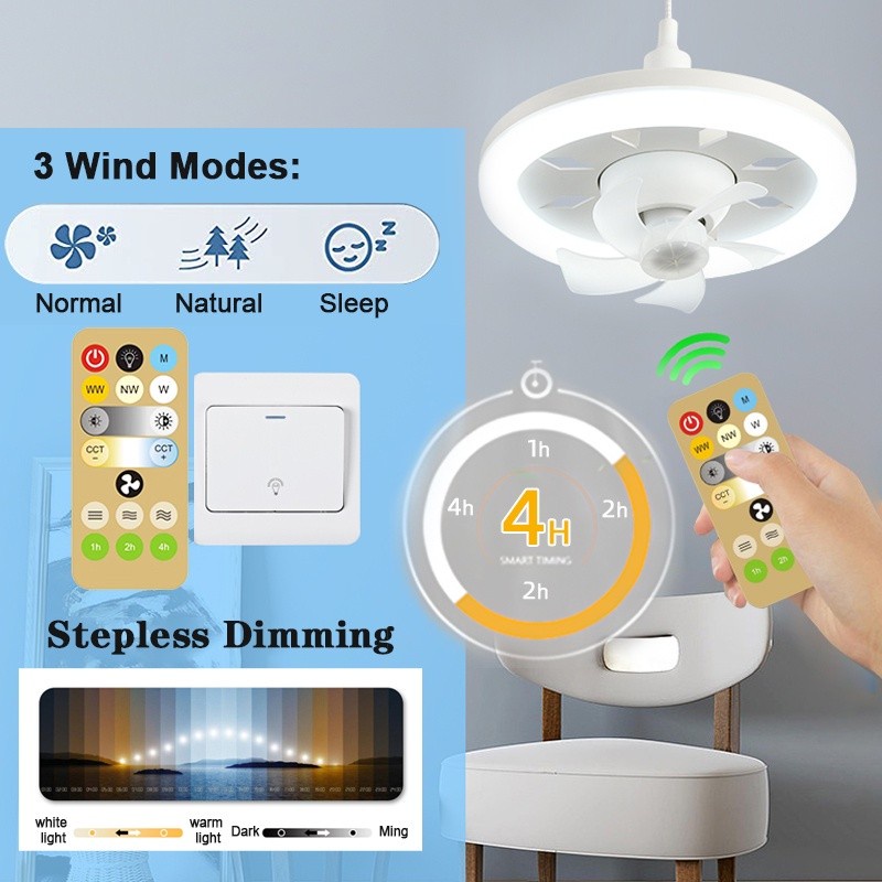 2-in-1-led-mini-ceiling-fan-with-smart-remote-control-ceiling-fan-lamp-home-decor-360-rotation-ceiling-fan-e27-screw-cooling-electric-fan-lamp-flower