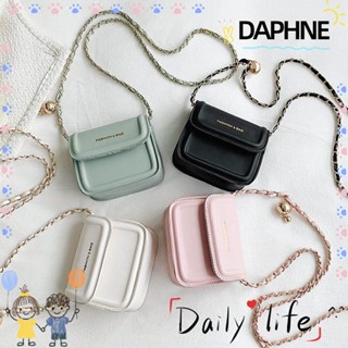 Daphne กระเป๋าสะพายไหล่ สะพายข้าง หนัง PU สายโซ่ สําหรับผู้หญิง