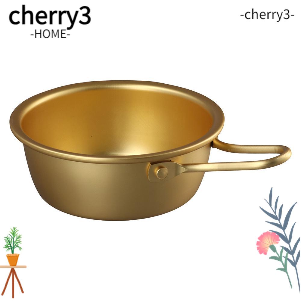 cherry3-ชามไวน์-ข้าว-อลูมิเนียม-สีทอง-เกาหลี-ดั้งเดิม-ที่จับใหม่-จานซุป-ทรงกลม-ห้องครัว