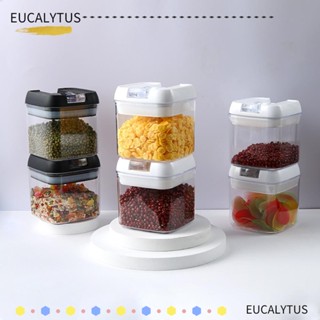 Eutus ขวดโหลใส่เครื่องปรุง อเนกประสงค์ กันความชื้น พร้อมฝาปิด ของใช้ในครัวเรือน