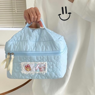 กระเป๋าเครื่องสําอาง กระเป๋าถือ แบบนิ่ม ขนาดใหญ่ จุของได้เยอะ แบบพกพา ลาย Hello Kitty Kt Cat สําหรับนักเรียนหญิง