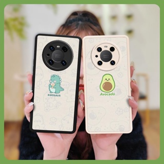Dirt-resistant Back Cover Phone Case For Huawei Mate40 Pro Cartoon funny leather protective simple youth creative soft shell